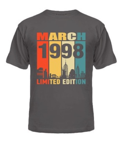 Чоловіча Футболка (Сірий графіт L) LIMITED EDITION [MARCH 1998]