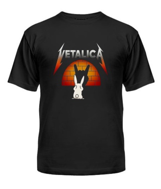 Чоловіча футболка Заєць Металіка Чоловіча футболка Заєць Металіка