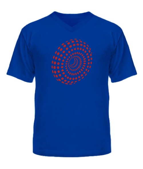 Мужская Футболка с V-образным вырезом Тематический узор №2