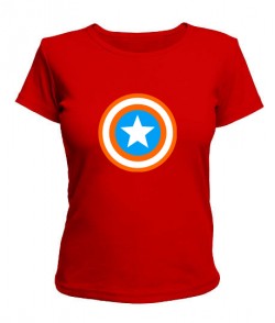 Женская футболка Капитан Америка Вариант 2