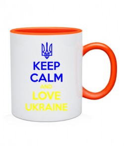 Чашка Keep calm and love UA