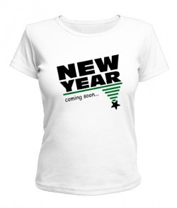 Женская футболка New year coming soon