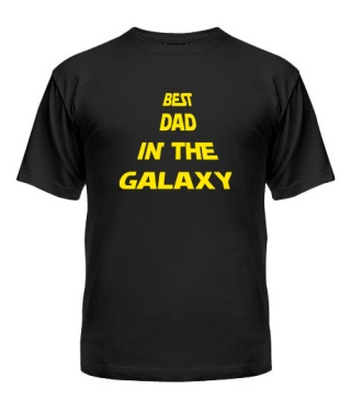 Чоловіча футболка Best dad in the galaxy