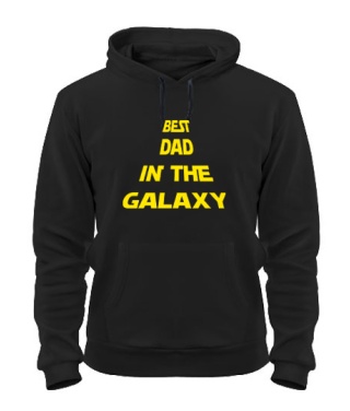 Толстовка-худи Best dad in the galaxy