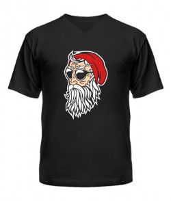 Чоловіча футболка з V-подібним вирізом Санта - Дід Мороз