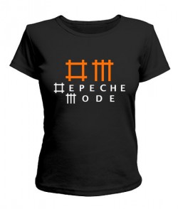 Женская футболка Depeche mode (Депеш мод) Вариант №8