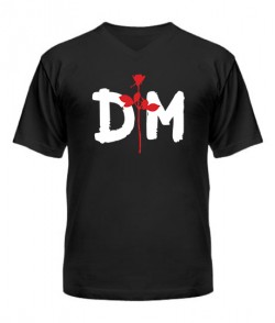 Чоловіча футболка з V-подібним вирізом Depeche mode (Депеш мод) Варіант №11