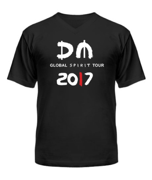 Чоловіча футболка з V-подібним вирізом Depeche mode (Депеш мод) Варіант №12