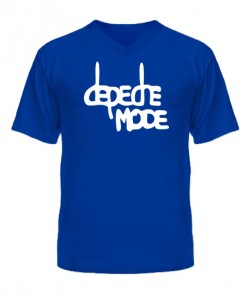 Чоловіча футболка з V-подібним вирізом Depeche mode (Депеш мод) Варіант №16