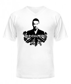 Чоловіча футболка з V-подібним вирізом Depeche mode (Депеш мод) Варіант №10