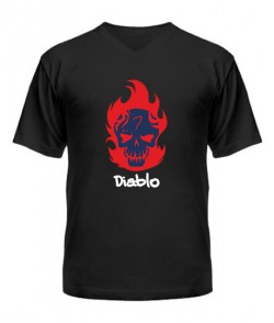 Чоловіча футболка з V-подібним вирізом Suicide Squad Diablo