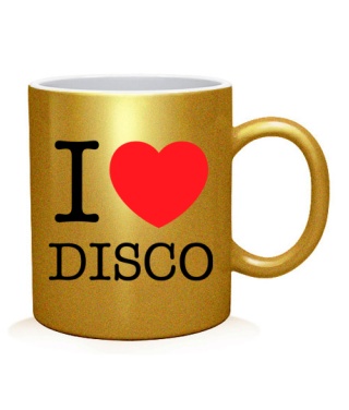 Чашка арт I love disco