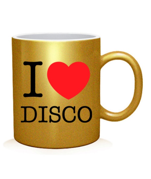 Чашка арт I love disco