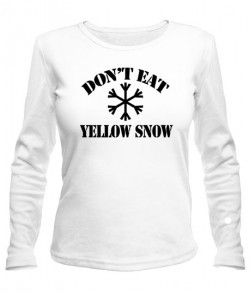 Жіночий лонгслів Не є ... жовтий сніг