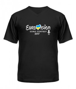 Чоловіча футболка з V-подібним вирізом Євробачення 2017 №1