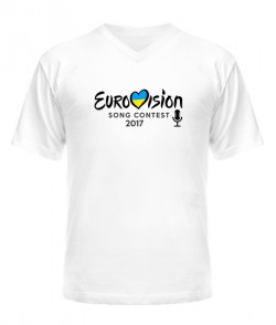 Чоловіча футболка з V-подібним вирізом Євробачення 2017 №1
