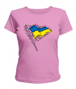 Женская футболка Флаг Украины Вариант №5