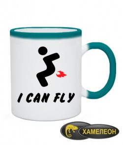 Чашка хамелеон I can fly