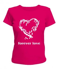 Женская футболка Forever love