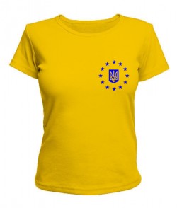 Женская футболка Герб Украины Вариант №1