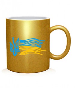 Чашка арт Герб и флаг Украины