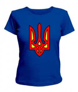Жіноча футболка Герб України Варіант №8