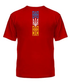 Чоловіча футболка (червона XL) Вишиванка Варіант №5