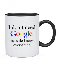 Чашка I don't need google