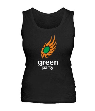 Жіноча майка Green party