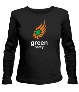 Жіночий лонгслів Green party