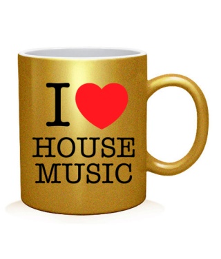 Чашка арт I love house music