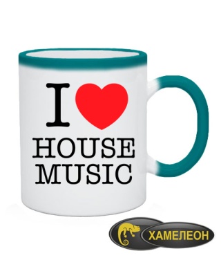 Чашка хамелеон I love house music