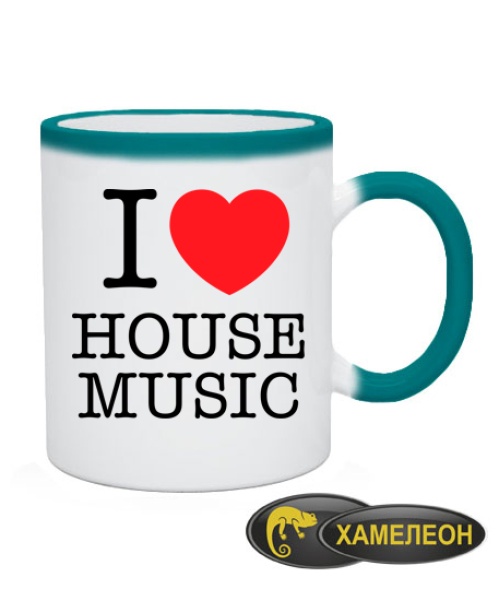 Чашка хамелеон I love house music