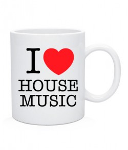 Чашка I love house music