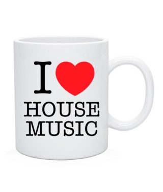 Чашка I love house music