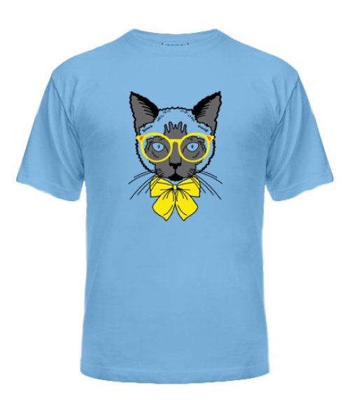 Чоловіча футболка Кот-хіпстер №4
