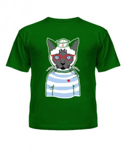 Дитяча футболка Кіт-хіпстер №3