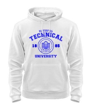 Толстовка-худі (Білий XXL) НТУ ХПІ