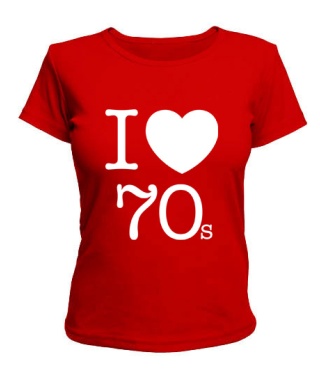 Жіноча футболка I love 70s