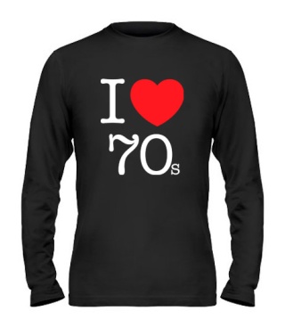 Чоловічий лонгслів I love 70s