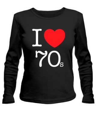 Женский лонгслив I love 70s