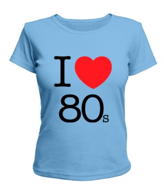 Жіноча футболка I love 80s