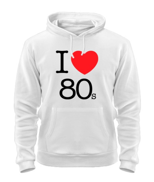 Толстовка-худі I love 80s