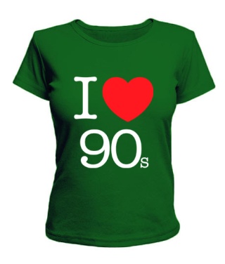 Жіноча футболка I love 90s