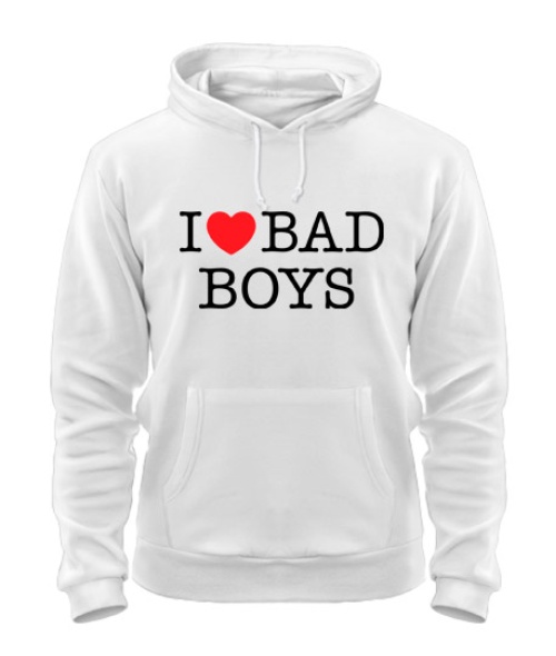 Толстовка-худі I love bad boys