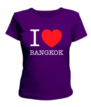 Женская футболка I love Bangkok