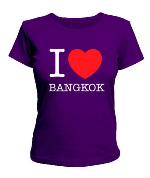 Женская футболка I love Bangkok