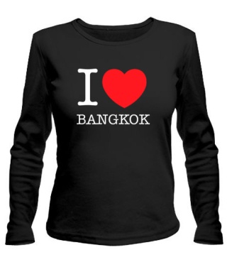 Жіночий лонгслів I love Bangkok