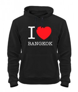 Толстовка-худи I love Bangkok