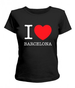 Женская футболка I love Barselona